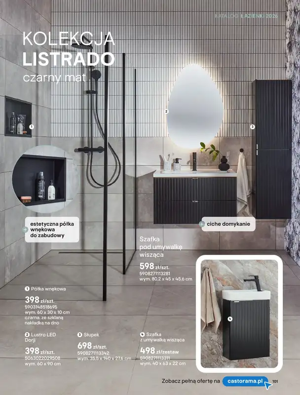 Castorama - gazetka promocyjna Katalog Łazienki | Kolekcje mebli od piątku 12.06 do wtorku 30.06 - strona 43