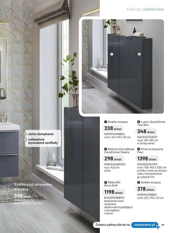 Castorama - gazetka promocyjna Katalog Łazienki | Kolekcje mebli od piątku 12.06 do wtorku 30.06 - strona 21