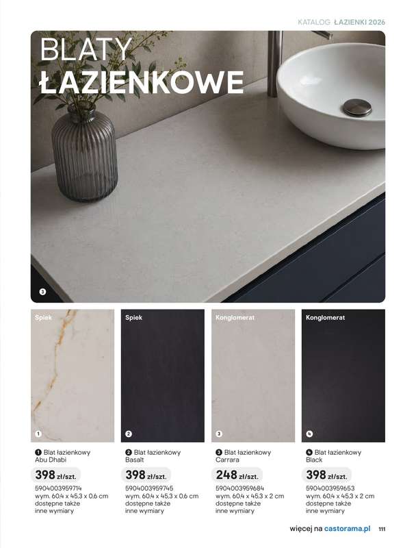 Castorama - gazetka promocyjna Katalog Łazienki | Kolekcje mebli od piątku 12.06 do wtorku 30.06 - strona 53