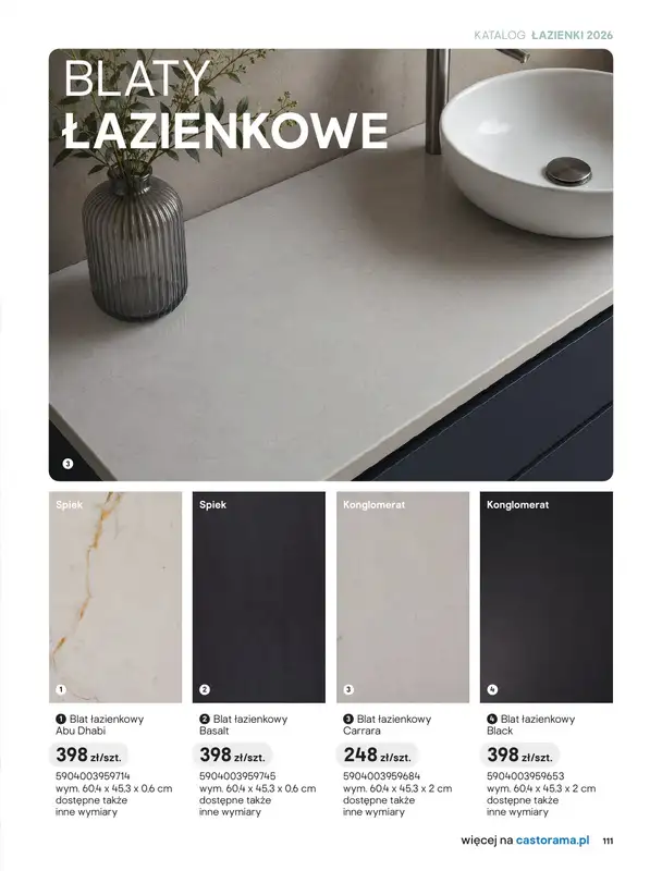 Castorama - gazetka promocyjna Katalog Łazienki | Kolekcje mebli od piątku 12.06 do wtorku 30.06 - strona 53