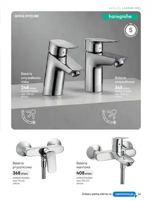 Castorama - gazetka promocyjna Katalog Łazienki | Strefa armatury od piątku 12.06 do wtorku 30.06 - strona 17