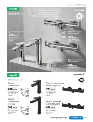 Castorama - gazetka promocyjna Katalog Łazienki | Strefa armatury od piątku 12.06 do wtorku 30.06 - strona 23
