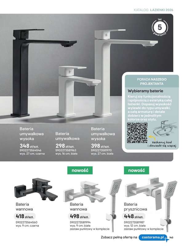 Castorama - gazetka promocyjna Katalog Łazienki | Strefa armatury od piątku 12.06 do wtorku 30.06 - strona 7