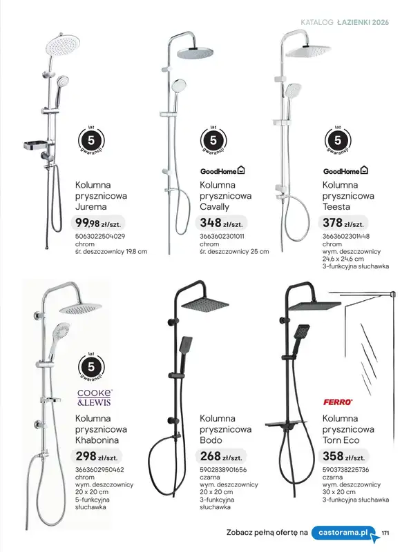 Castorama - gazetka promocyjna Katalog Łazienki | Strefa armatury od piątku 12.06 do wtorku 30.06 - strona 35