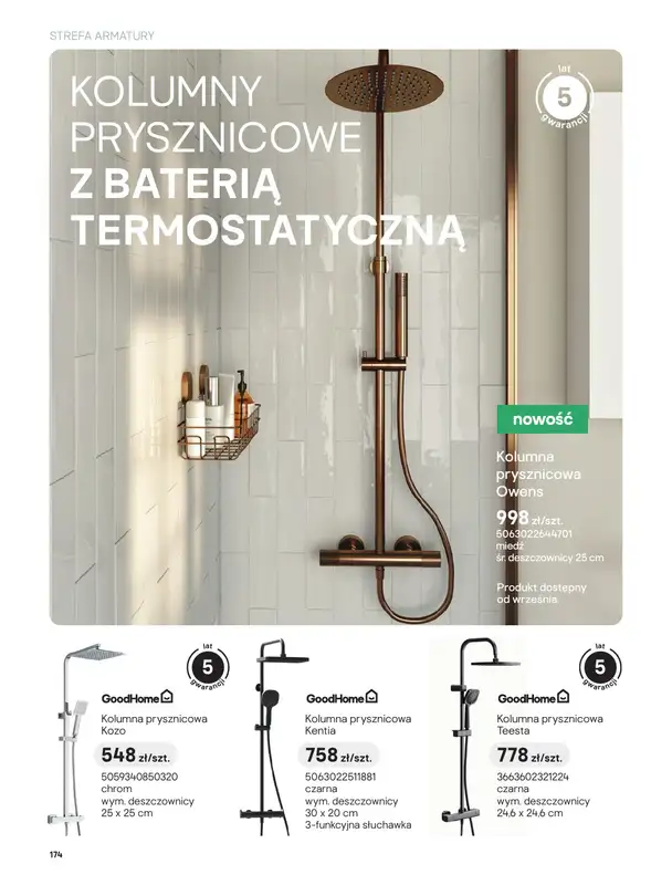 Castorama - gazetka promocyjna Katalog Łazienki | Strefa armatury od piątku 12.06 do wtorku 30.06 - strona 38