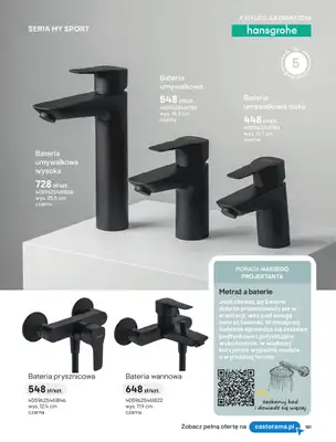 Castorama - gazetka promocyjna Katalog Łazienki | Strefa armatury od piątku 12.06 do wtorku 30.06 - strona 15