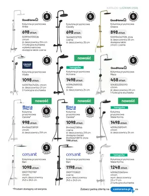 Castorama - gazetka promocyjna Katalog Łazienki | Strefa armatury od piątku 12.06 do wtorku 30.06 - strona 39