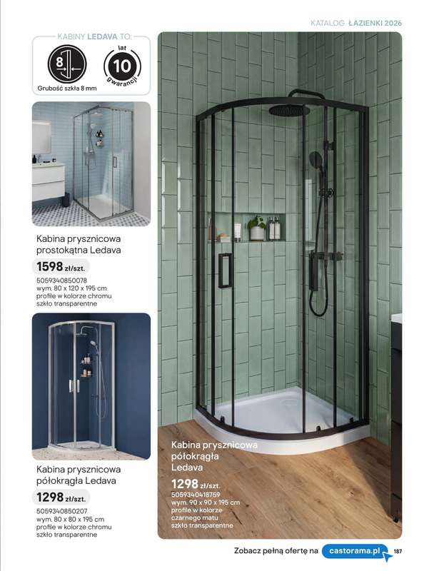 Castorama - gazetka promocyjna Katalog Łazienki | Kabiny i wanny od piątku 12.06 do czwartku 31.12 - strona 5