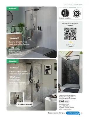Castorama - gazetka promocyjna Katalog Łazienki | Kabiny i wanny od piątku 12.06 do wtorku 30.06 - strona 17
