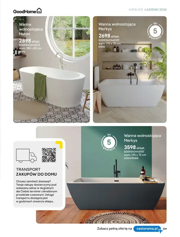 Castorama - gazetka promocyjna Katalog Łazienki | Kabiny i wanny od piątku 12.06 do wtorku 30.06 - strona 57