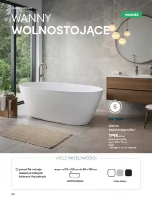 Castorama - gazetka promocyjna Katalog Łazienki | Kabiny i wanny od piątku 12.06 do wtorku 30.06 - strona 56