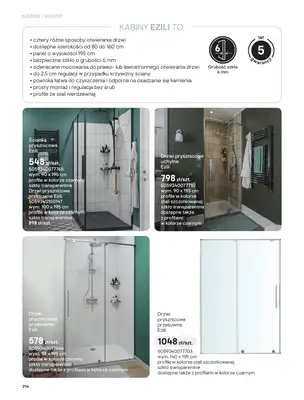 Castorama - gazetka promocyjna Katalog Łazienki | Kabiny i wanny od piątku 12.06 do wtorku 30.06 - strona 32