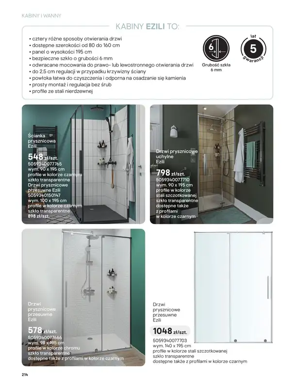 Castorama - gazetka promocyjna Katalog Łazienki | Kabiny i wanny od piątku 12.06 do wtorku 30.06 - strona 32
