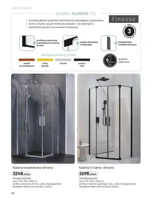 Castorama - gazetka promocyjna Katalog Łazienki | Kabiny i wanny od piątku 12.06 do wtorku 30.06 - strona 30