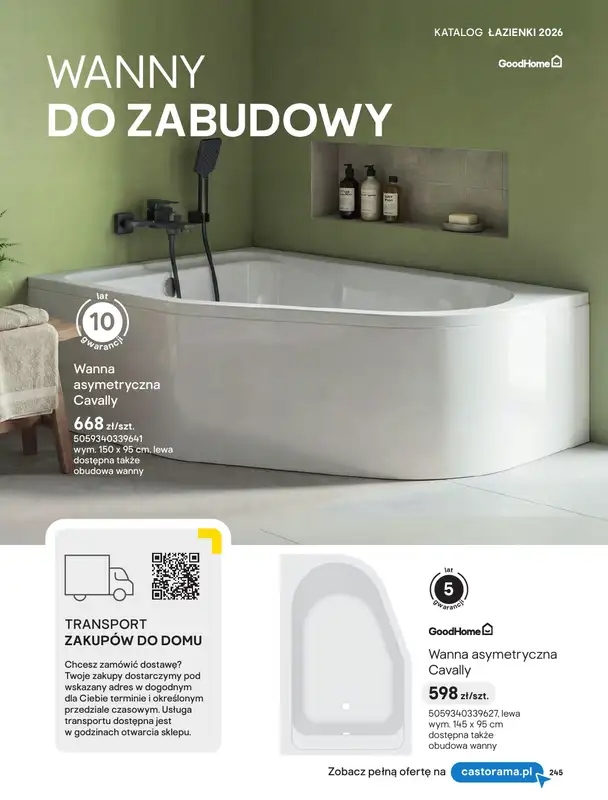 Castorama - gazetka promocyjna Katalog Łazienki | Kabiny i wanny od piątku 12.06 do wtorku 30.06 - strona 63