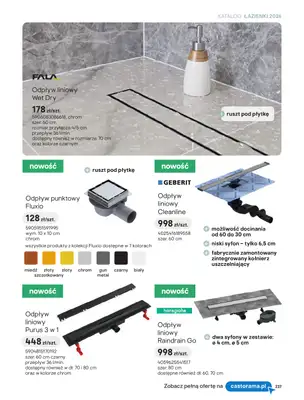 Castorama - gazetka promocyjna Katalog Łazienki | Kabiny i wanny od piątku 12.06 do wtorku 30.06 - strona 55