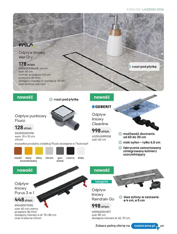 Castorama - gazetka promocyjna Katalog Łazienki | Kabiny i wanny od piątku 12.06 do wtorku 30.06 - strona 55