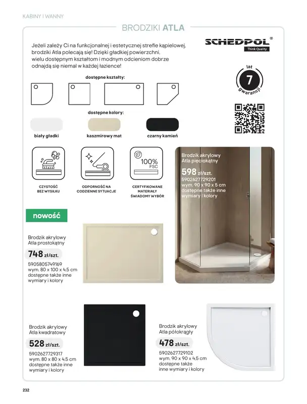 Castorama - gazetka promocyjna Katalog Łazienki | Kabiny i wanny od piątku 12.06 do wtorku 30.06 - strona 50