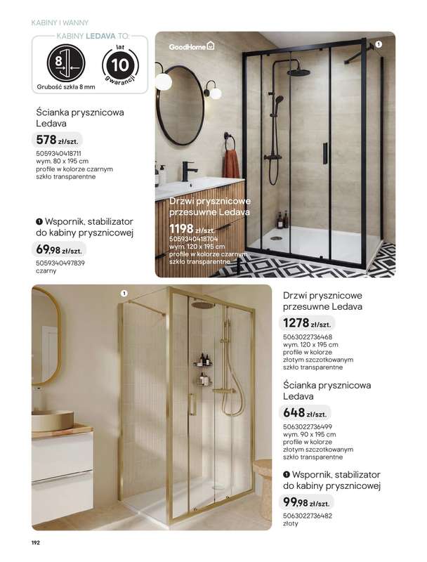 Castorama - gazetka promocyjna Katalog Łazienki | Kabiny i wanny od piątku 12.06 do czwartku 31.12 - strona 10