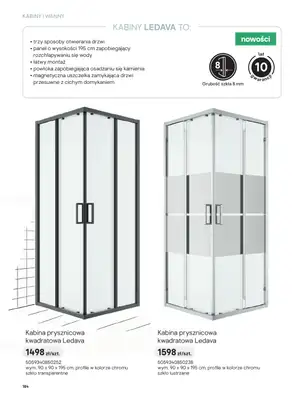 Castorama - gazetka promocyjna Katalog Łazienki | Kabiny i wanny od piątku 12.06 do wtorku 30.06 - strona 2