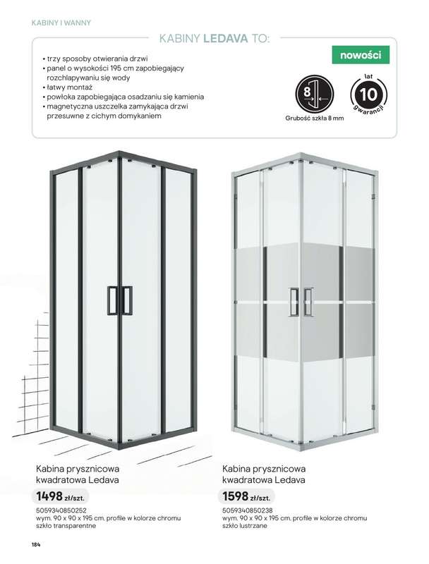 Castorama - gazetka promocyjna Katalog Łazienki | Kabiny i wanny od piątku 12.06 do czwartku 31.12 - strona 2