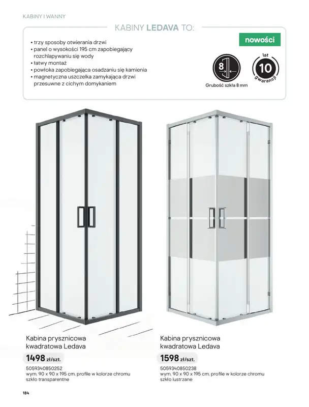 Castorama - gazetka promocyjna Katalog Łazienki | Kabiny i wanny od piątku 12.06 do wtorku 30.06 - strona 2