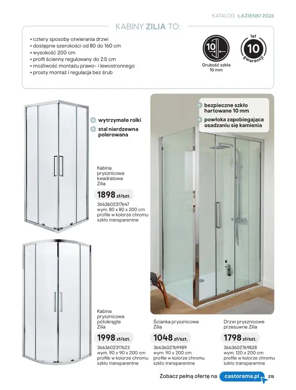 Castorama - gazetka promocyjna Katalog Łazienki | Kabiny i wanny od piątku 12.06 do wtorku 30.06 - strona 33