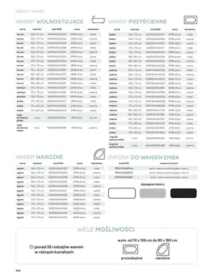 Castorama - gazetka promocyjna Katalog Łazienki | Kabiny i wanny od piątku 12.06 do wtorku 30.06 - strona 62