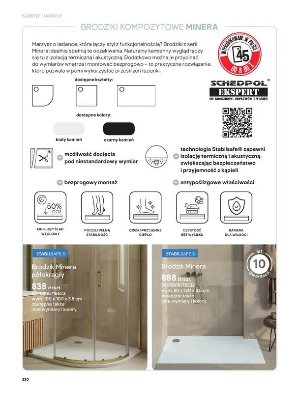 Castorama - gazetka promocyjna Katalog Łazienki | Kabiny i wanny od piątku 12.06 do wtorku 30.06 - strona 48