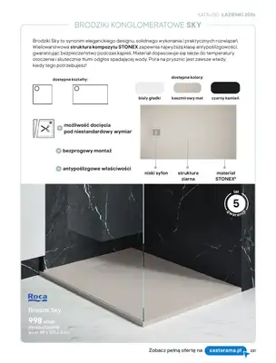 Castorama - gazetka promocyjna Katalog Łazienki | Kabiny i wanny od piątku 12.06 do wtorku 30.06 - strona 49