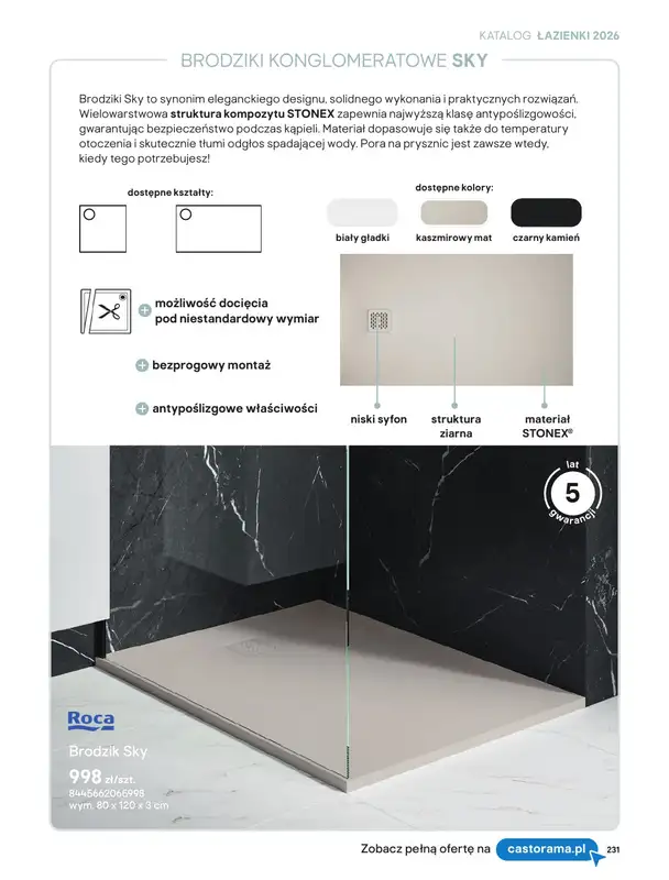 Castorama - gazetka promocyjna Katalog Łazienki | Kabiny i wanny od piątku 12.06 do wtorku 30.06 - strona 49