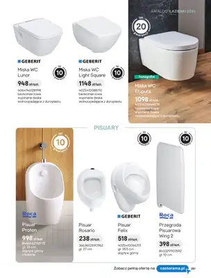 Castorama - gazetka promocyjna Katalog Łazienki | Strefa higieny od piątku 12.06 do wtorku 30.06 - strona 7