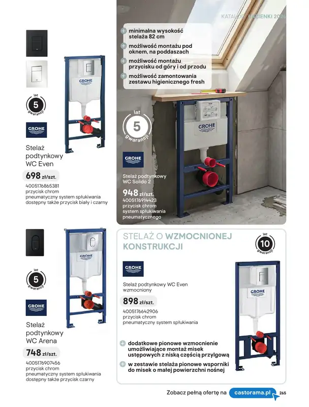 Castorama - gazetka promocyjna Katalog Łazienki | Strefa higieny od piątku 12.06 do wtorku 30.06 - strona 15
