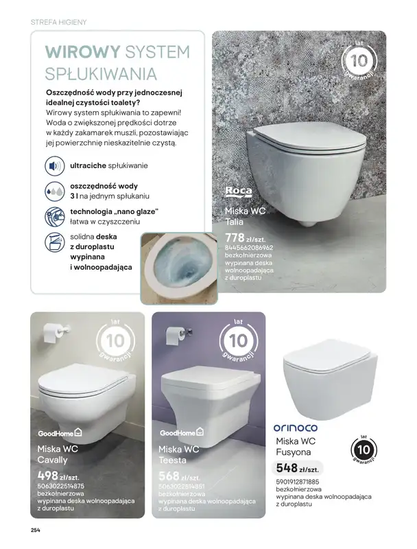 Castorama - gazetka promocyjna Katalog Łazienki | Strefa higieny od piątku 12.06 do wtorku 30.06 - strona 4