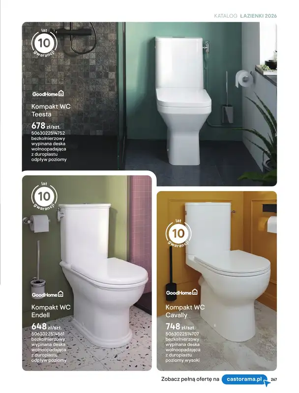 Castorama - gazetka promocyjna Katalog Łazienki | Strefa higieny od piątku 12.06 do wtorku 30.06 - strona 17