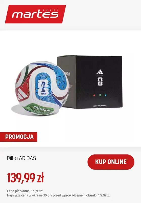 Martes Sport - gazetka promocyjna Strefa kibica Adidas od piątku 12.06  - strona 8