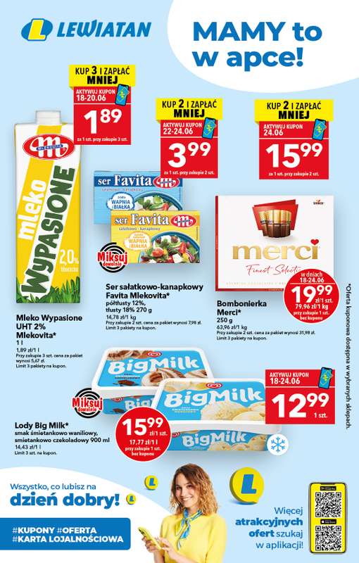 LEWIATAN - gazetka promocyjna Mamy TO w apce od czwartku 18.06 do środy 24.06