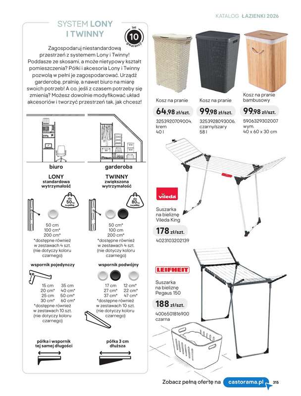 Castorama - gazetka promocyjna Katalog Łazienki | Strefa kolorów i wzorów od piątku 12.06 do wtorku 30.06 - strona 33