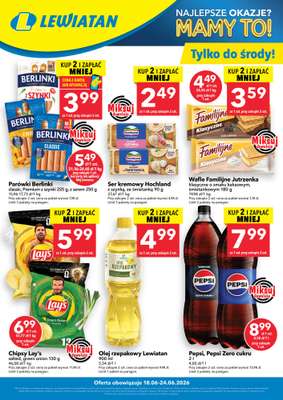 LEWIATAN - gazetka promocyjna W wielopakach taniej! od czwartku 18.06 do środy 24.06