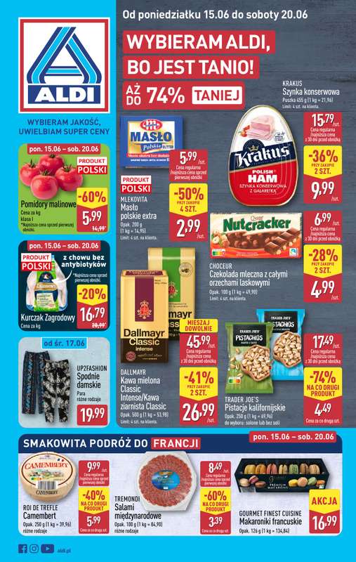 Aldi - gazetka promocyjna Pełny katalog! od poniedziałku 15.06 do soboty 20.06