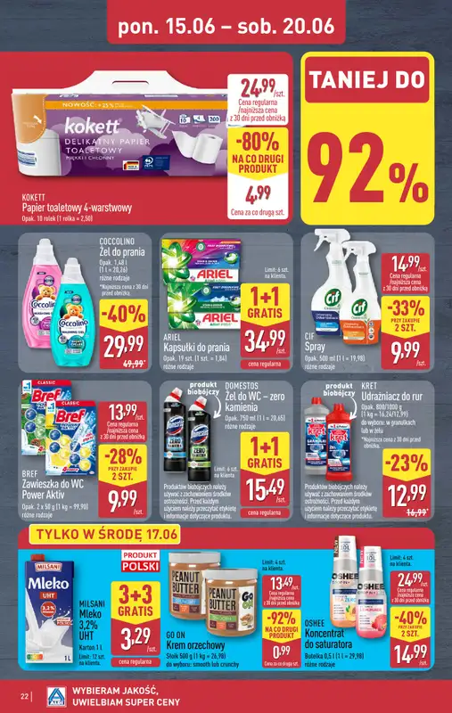 Aldi - gazetka promocyjna Pełny katalog! od poniedziałku 15.06 do soboty 20.06 - strona 22