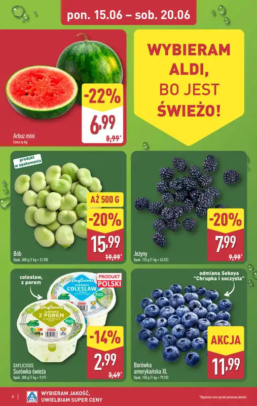 Aldi - gazetka promocyjna Pełny katalog! od poniedziałku 15.06 do soboty 20.06 - strona 4