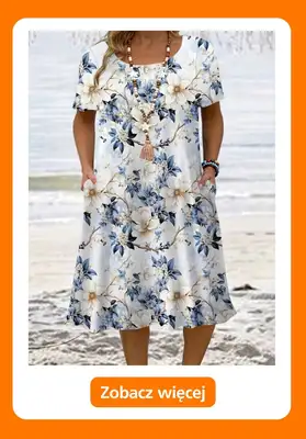 Temu - gazetka promocyjna Sukienki plus size od niedzieli 14.06  - strona 6