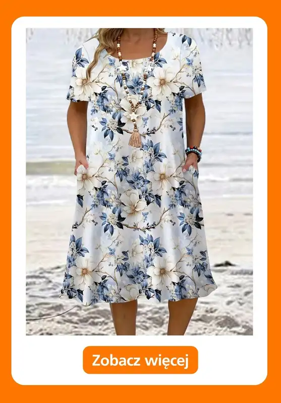 Temu - gazetka promocyjna Sukienki plus size od niedzieli 14.06  - strona 6