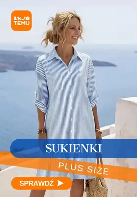 Temu - gazetka promocyjna Sukienki plus size od niedzieli 14.06 
