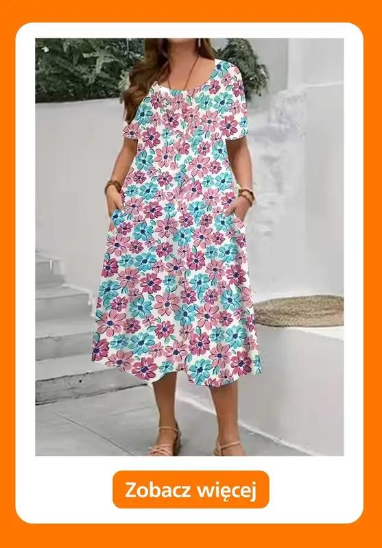 Temu - gazetka promocyjna Sukienki plus size od niedzieli 14.06  - strona 16