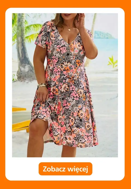 Temu - gazetka promocyjna Sukienki plus size od niedzieli 14.06  - strona 14