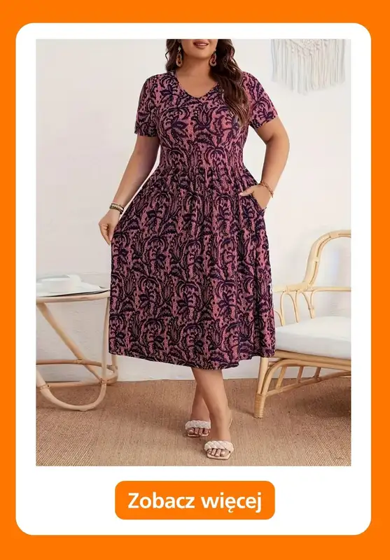 Temu - gazetka promocyjna Sukienki plus size od niedzieli 14.06  - strona 9