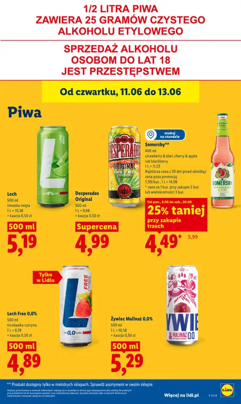 Lidl - gazetka promocyjna Oferta od czwartku od czwartku 11.06 do soboty 13.06 - strona 73