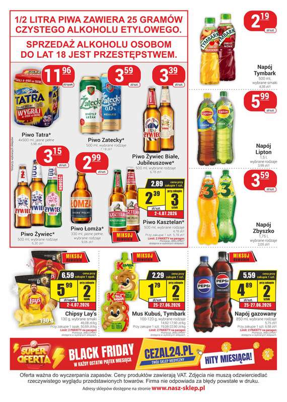 Delikatesy Sezam - gazetka promocyjna Gazetka od czwartku 25.06 do środy 08.07 - strona 4